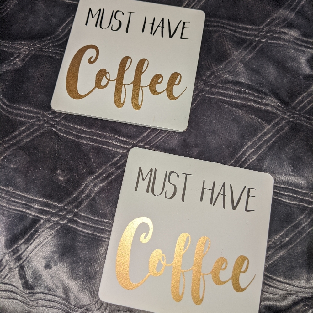 Coffee Lovers coaster + cozy set☕ - Picture 2 of 4
